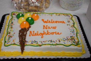 Welcome new neighbor cake